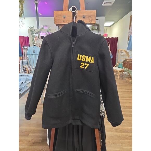 West Point Cadet Parka Wool Coat Full Zip Womens 34S - Picture 1 of 11